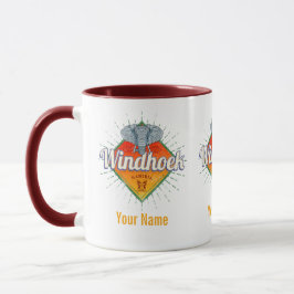 Windhoek Namibia Retro Elephant Vintag Africa Tasse