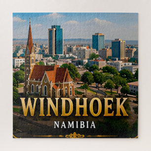 Windhoek Wüstenhorizonte und namibischer Geist Puzzle