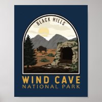 Windhöhle Nationalpark Schwarze Berge Vintages Emb