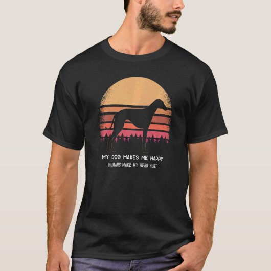 Windhound-Hunde-Hunde-Rasse 3 T-Shirt (Vorderseite)