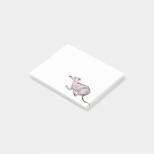 Windhund (a226) Posten-it® Anmerkungen Post-it Klebezettel (angewinkelt)