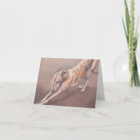 Windhund-Ausdehnungs-Hundekunst-Anmerkungs-Karte