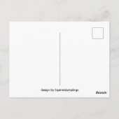Windhund bei Vollmond Postkarte (Rückseite)