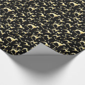 WINDHUND BLING GESCHENKPAPIER (Ecke)