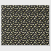 WINDHUND BLING GESCHENKPAPIER (Flach)