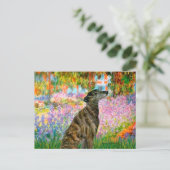 Windhund (br2) - Garten Postkarte (Stehend Vorderseite)