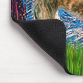 Windhund (br2) - Starry Night Mousepad (Ecke)