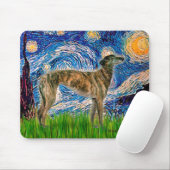 Windhund (br2) - Starry Night Mousepad (Mit Mouse)