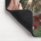 Windhund (br) - Sitzender Engel Mousepad (Ecke)