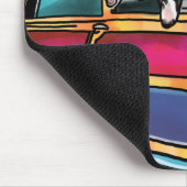 Windhund-Brandungs-Hunde in Hawaii Mousepad (Ecke)