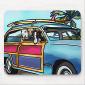 Windhund-Brandungs-Hunde in Hawaii Mousepad (Vorne)
