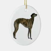 Windhund - Brindle (stehend) Keramik Ornament (Rechts)