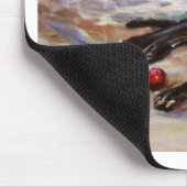 Windhund durch das Meer Mousepad (Ecke)