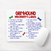 WINDHUND Eigentums-Gesetze 2 Mousepad (Mit Mouse)
