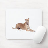 Windhund (fade, liegend) mousepad (Mit Mouse)