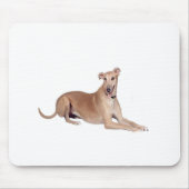 Windhund (fade, liegend) mousepad (Vorne)