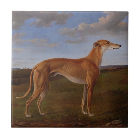 Windhund Fliese (Vorderseite)