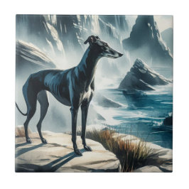 Windhund Fliese