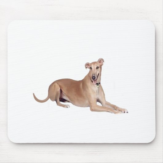Windhund (Fohlen, liegend) Mousepad (Vorne)