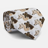 Windhund-Freunde Krawatte (Gerollt)