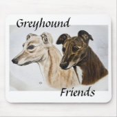 Windhund-Freunde Mousepad (Vorne)