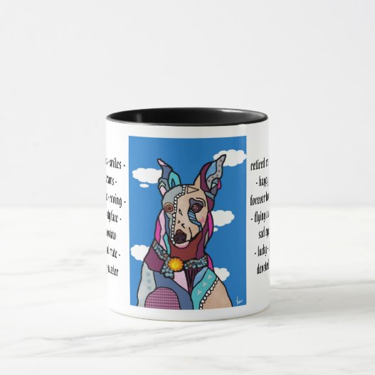 Windhund-Gedanken Tasse (Zentrum)