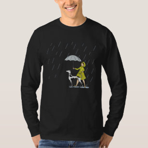 Windhund gehender Hund  Windhund-Renn Hunde T-Shirt