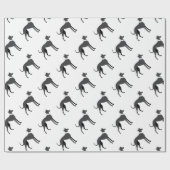 Windhund Geschenkpapier (Flach)