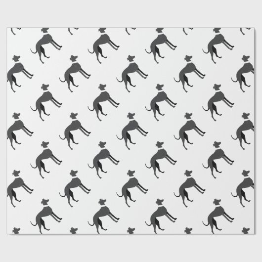 Windhund Geschenkpapier (Flach)