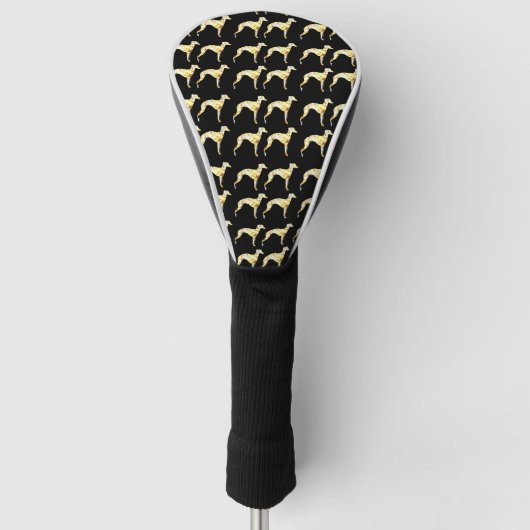 Windhund golf headcover (Vorderseite)