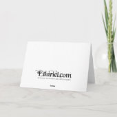 Windhund-Gruß-Karte Karte (Rückseite)