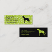 Windhund-Haustier-Sorgfalt Limon Mini Visitenkarte (Vorne/Hinten)