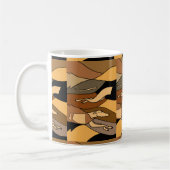 Windhund-Hundeabstrakter Kunst-Entwurf Kaffeetasse (Links)