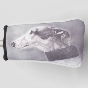 Windhund-Hundekunst, die Golf-Putter-Abdeckung Golf Headcover