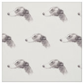 Windhund-Hundekunst-Gewebe Stoff (Muster)