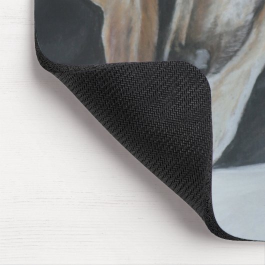 Windhund-Hundekunst Mousepad (Ecke)