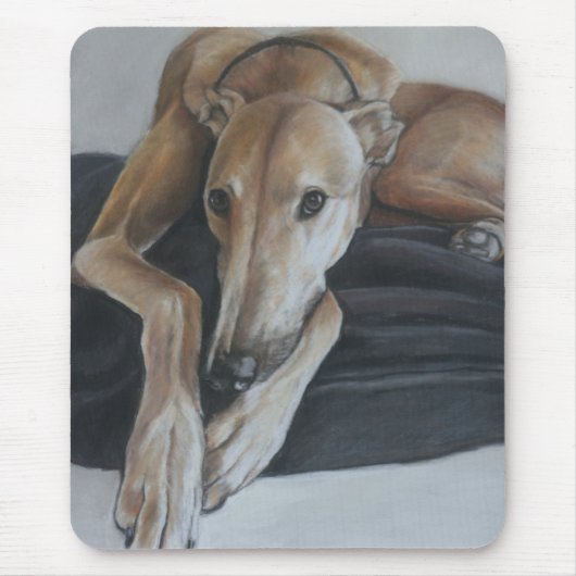 Windhund-Hundekunst Mousepad (Vorne)