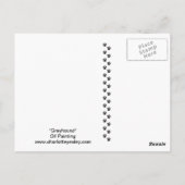 Windhund-Hundekunst-Postkarte Postkarte (Rückseite)