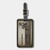 Windhund-Hundeporträt-Gewohnheit Gepäckanhänger (Vorderseite vertikal)