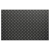 Windhund-HundeSilhouette-Muster grau und schwarz Stoff (Yard (91,4 cm))