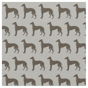 Windhund-HundeSilhouette-Tier-Muster Stoff