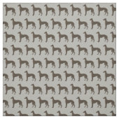 Windhund-HundeSilhouette-Tier-Muster Stoff (Muster)