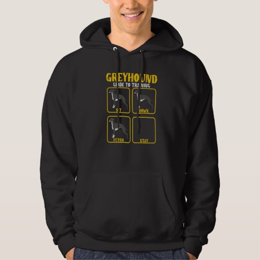Windhund-Hundetrainingleitung Hoodie (Vorderseite)