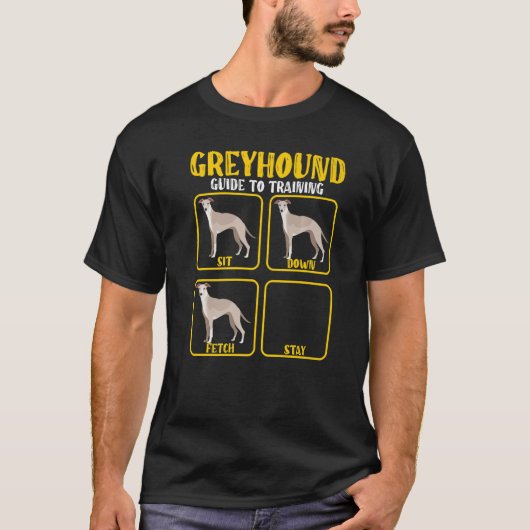 Windhund-Hundetrainingleitung T-Shirt (Vorderseite)