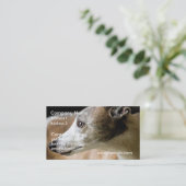 Windhund-HundeVisitenkarten Visitenkarte (Stehend Vorderseite)