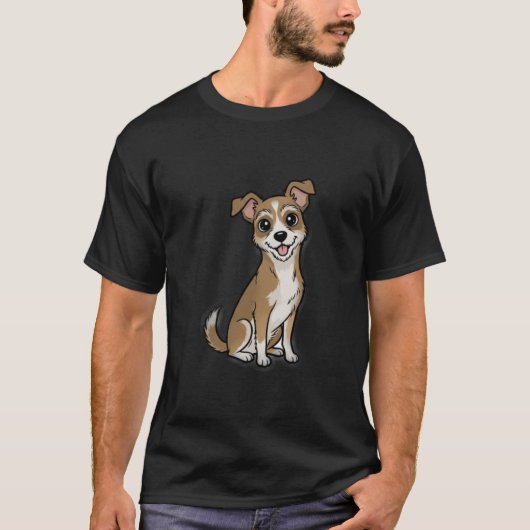 Windhund-Illustration T-Shirt (Vorderseite)