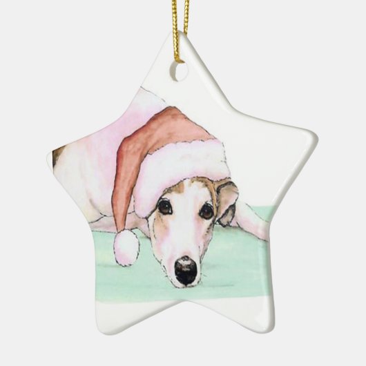 Windhund in der keramik ornament (Links)