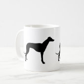 Windhund-Kaffee-Tasse Kaffeetasse (Vorderseite Links)