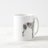 Windhund Kaffeetasse (VorderseiteRechts)