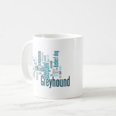 Windhund Kaffeetasse (Vorderseite Links)